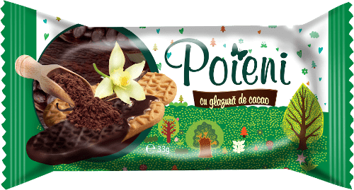 Poieni Sweet Biscuits with cocoa glaze 33g